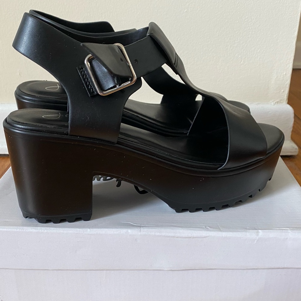Adorable J. Adams Vegan Leather Platform Sandals